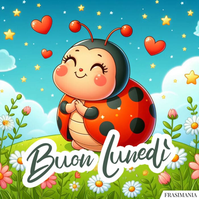 Buon Lunedì coccinella