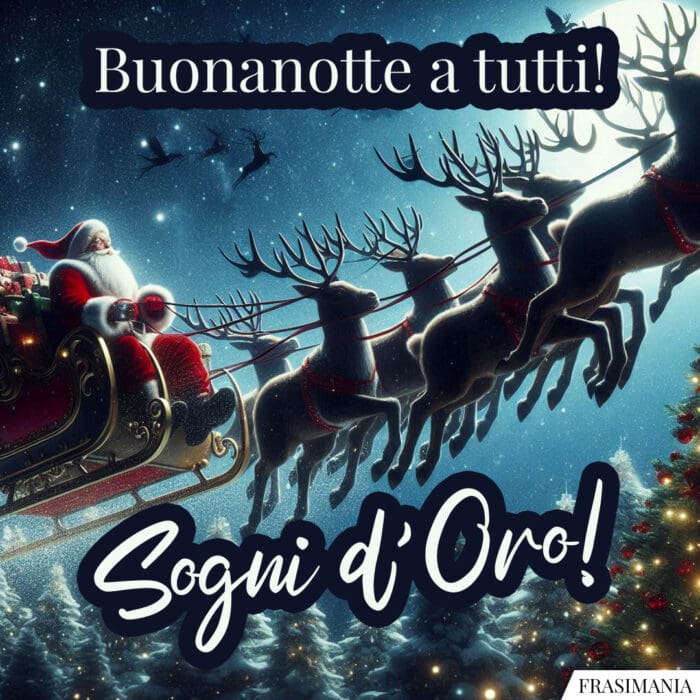 Buonanotte a tutti! Sogni d’Oro!