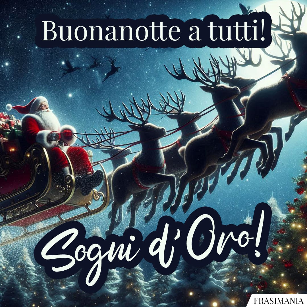 Buonanotte a tutti! Sogni d'Oro!