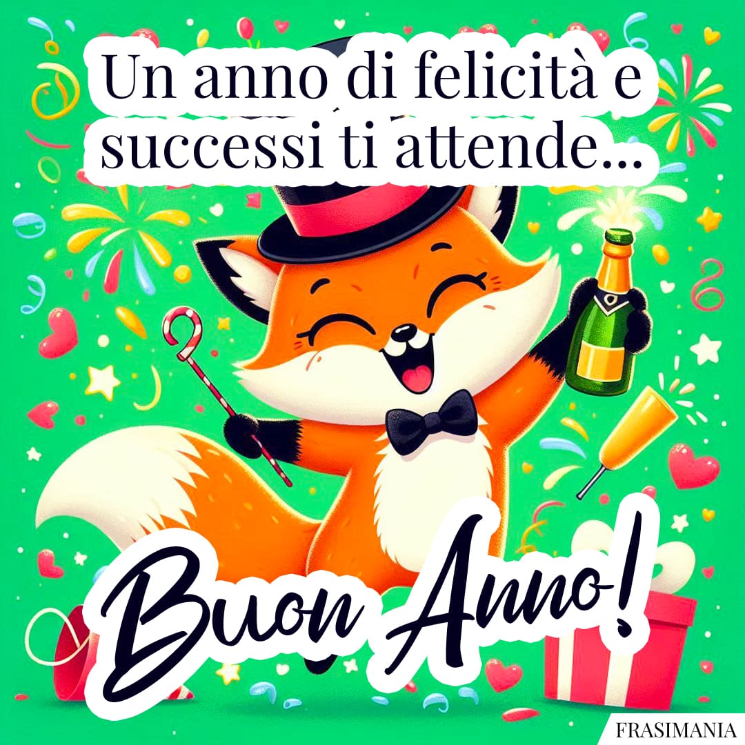 Un anno di felicità e successi ti attende... Buon Anno!