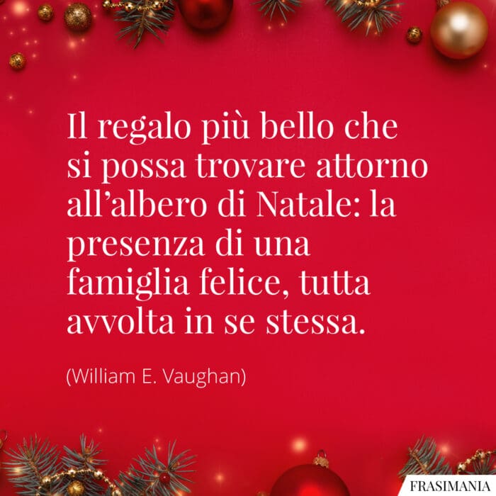 Frasi Natale famiglia Vaughan