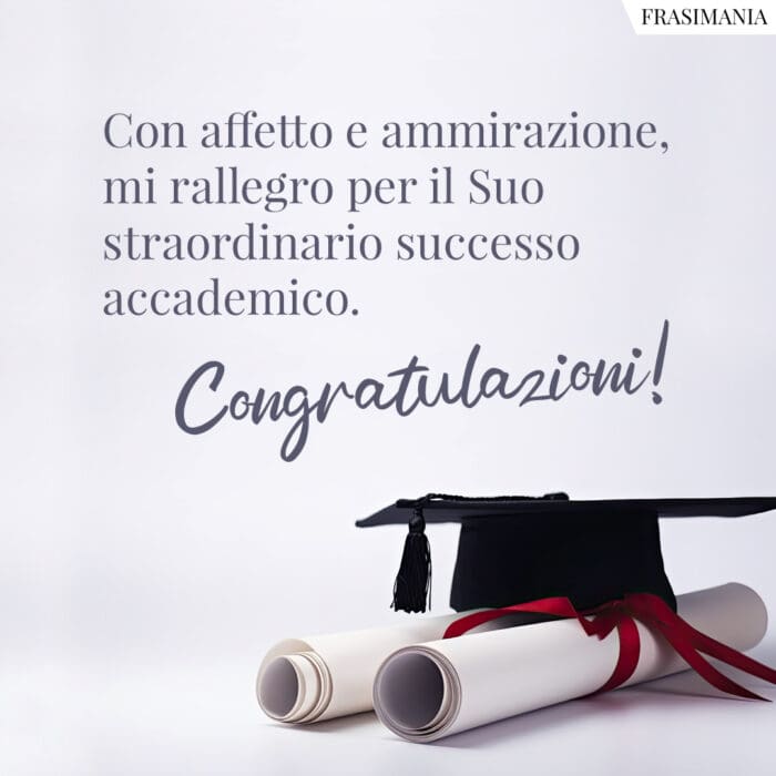 Auguri laurea formali congratulazioni