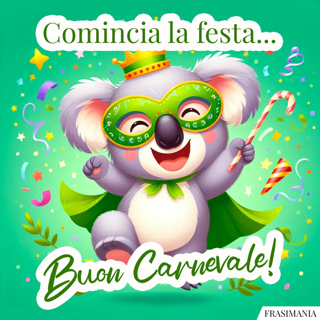Comincia la festa... Buon Carnevale!