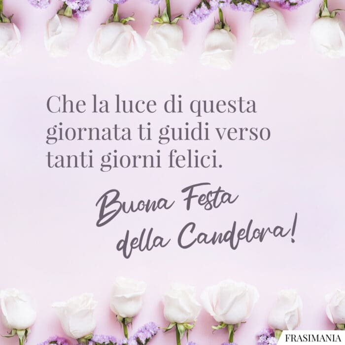 Frasi auguri Candelora festa