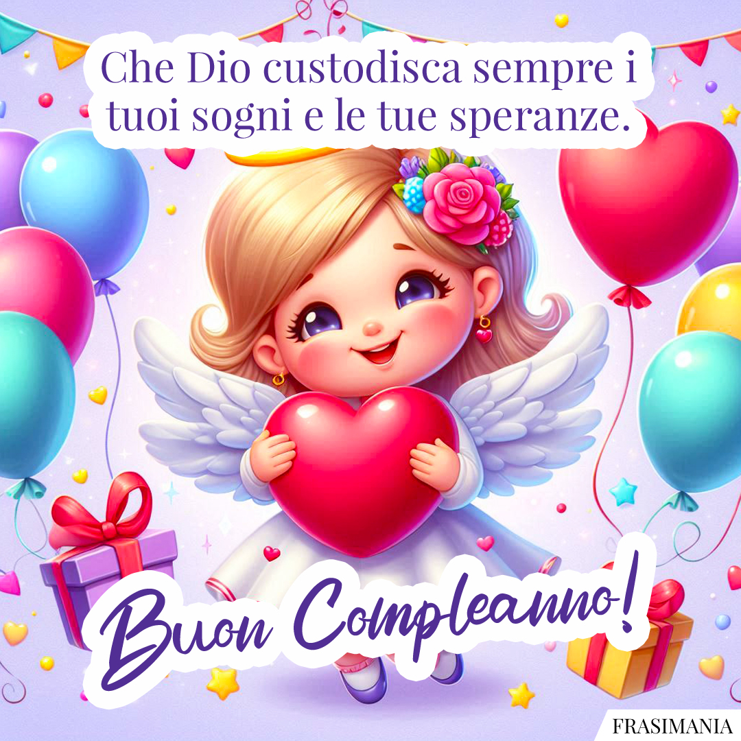 Che Dio custodisca sempre i tuoi sogni e le tue speranze. Buon Compleanno!