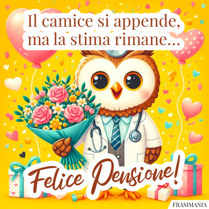 Il camice si appende, ma la stima rimane… Felice Pensione!