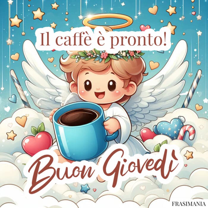 Il caffè è pronto! Buon Giovedì.