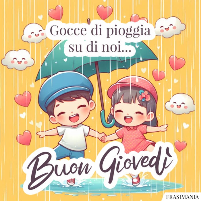 Gocce di pioggia su di noi… Buon Giovedì.
