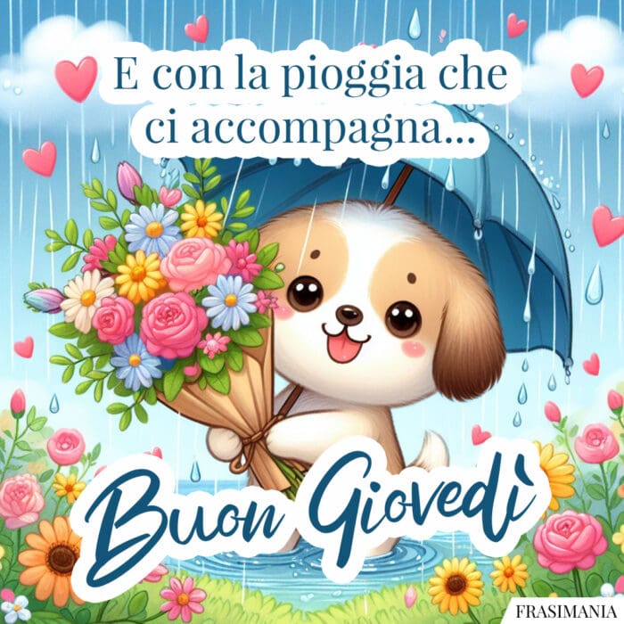 E con la pioggia che ci accompagna... Buon Giovedì.