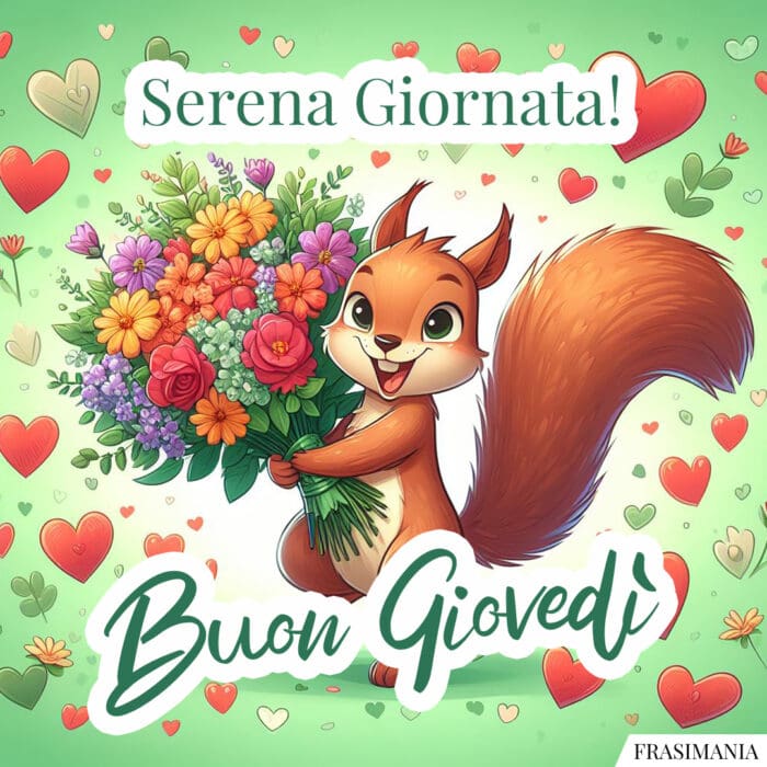 Buon Giovedì serena giornata