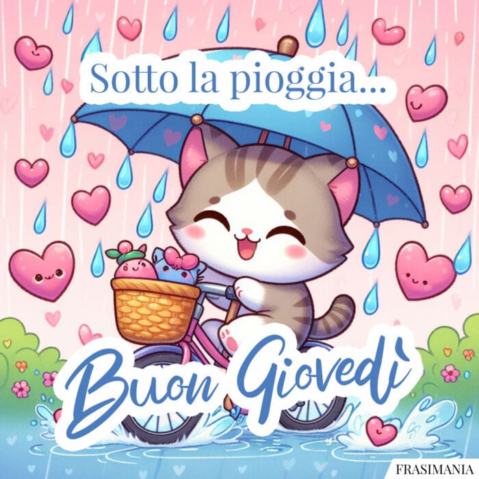 Sotto la pioggia… Buon Giovedì.