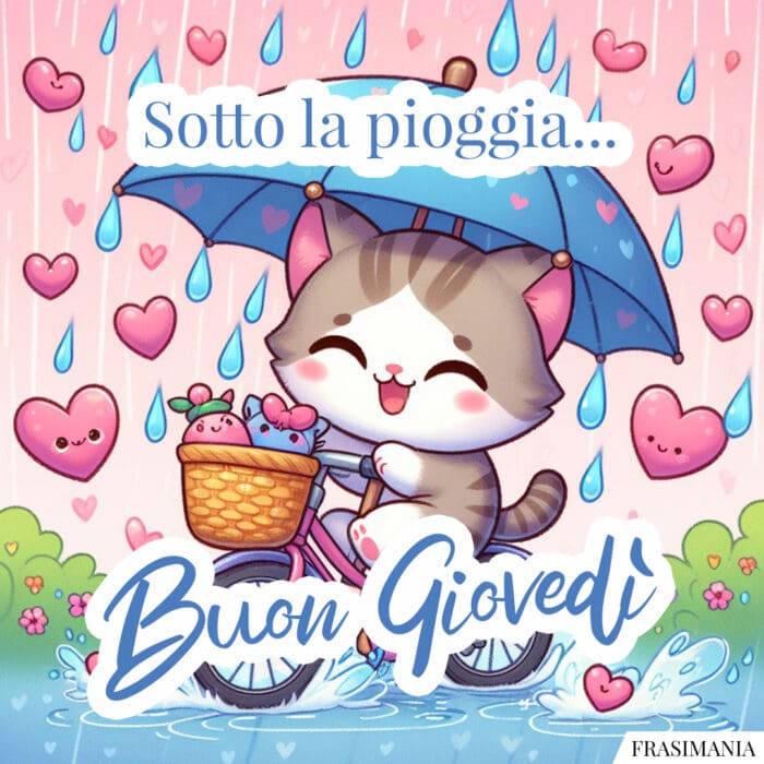 Sotto la pioggia... Buon Giovedì.