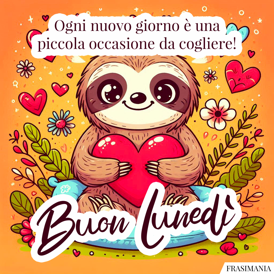 Ogni nuovo giorno è una piccola occasione da cogliere! Buon Lunedì.