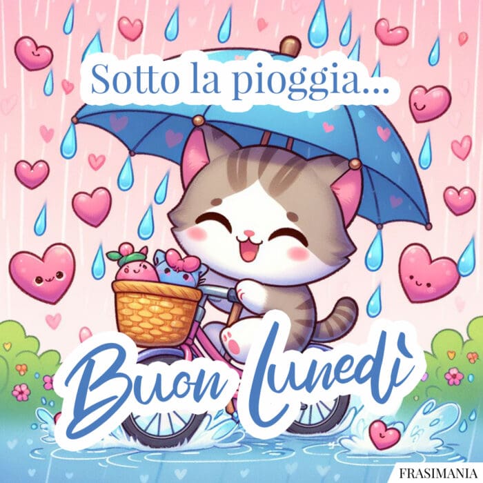 Sotto la pioggia... Buon Lunedì.