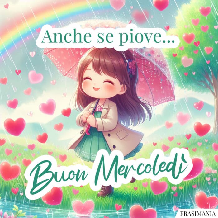 Anche se piove… Buon Mercoledì.