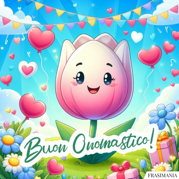 Buon onomastico fiore