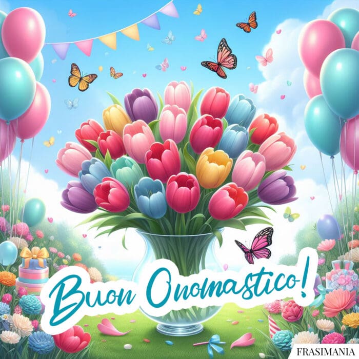 Buon onomastico fiori