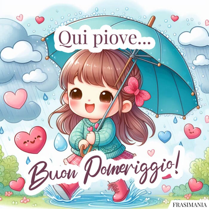 Qui piove… Buon Pomeriggio!