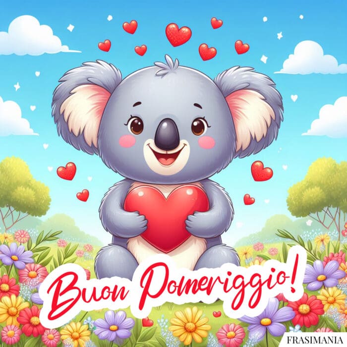 Buon pomeriggio koala cuore