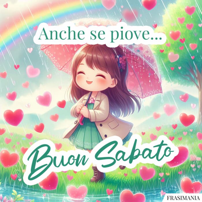 Anche se piove... Buon Sabato.