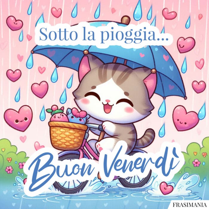 Sotto la pioggia... Buon Venerdì.