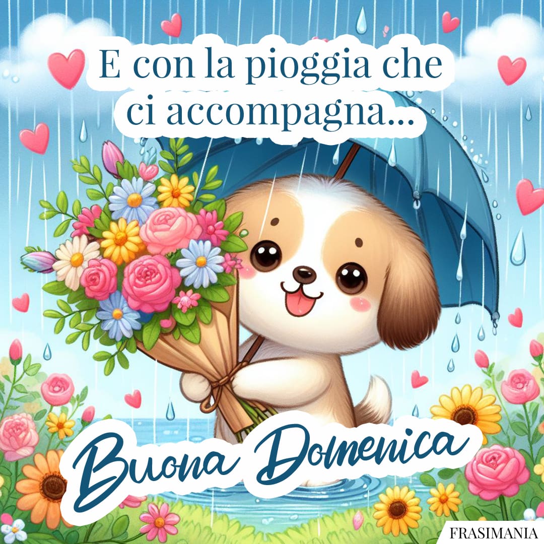E con la pioggia che ci accompagna... Buona Domenica.