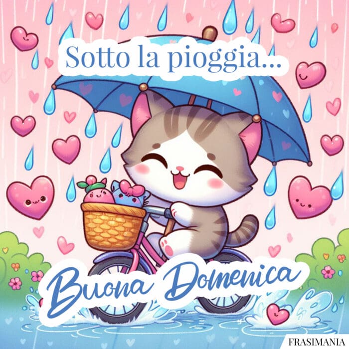 Sotto la pioggia... Buona Domenica.