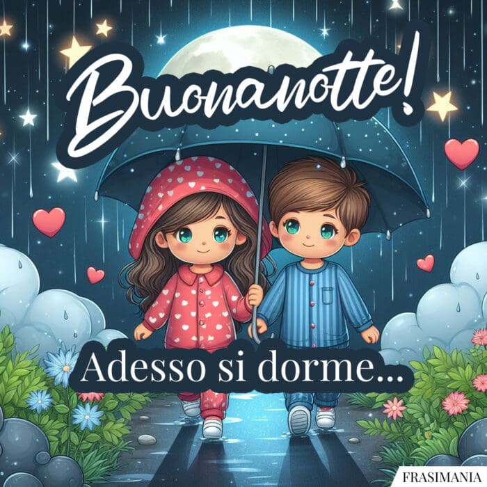 Buonanotte pioggia dorme