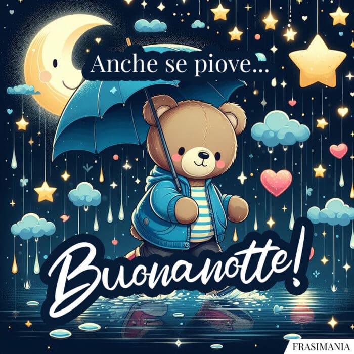 Buonanotte pioggia piove