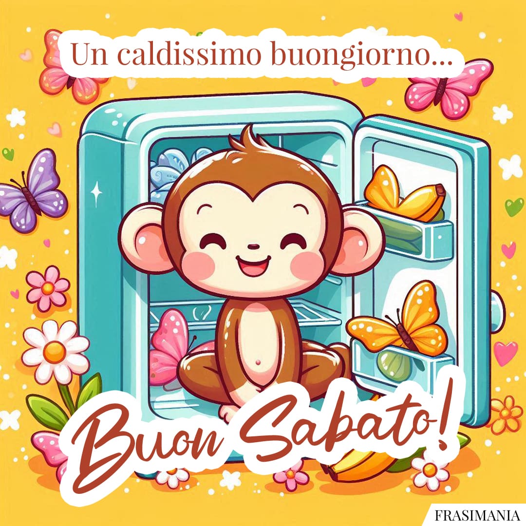 Un caldissimo buongiorno... Buon Sabato!