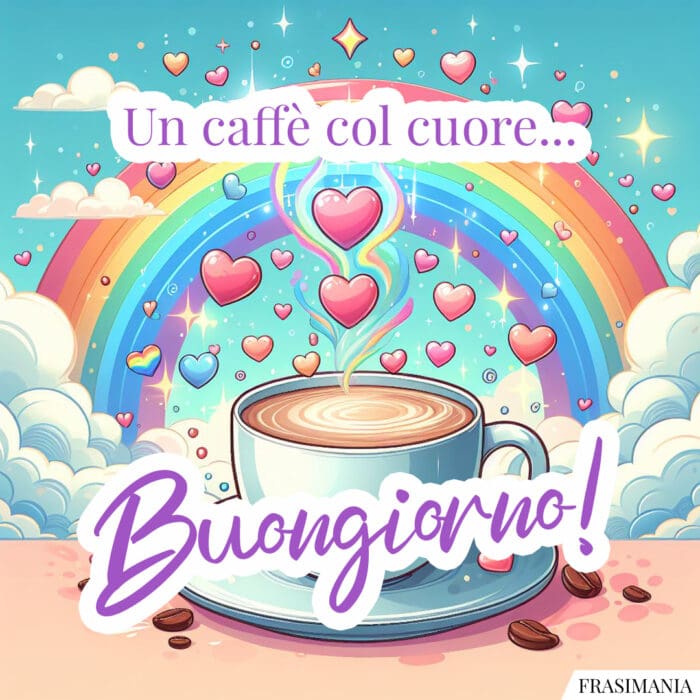 Buongiorno caffè cuore