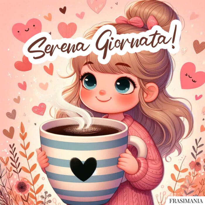 Buongiorno caffè serena giornata