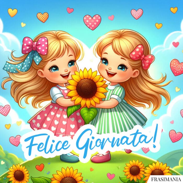 Buongiorno fiori felice giornata