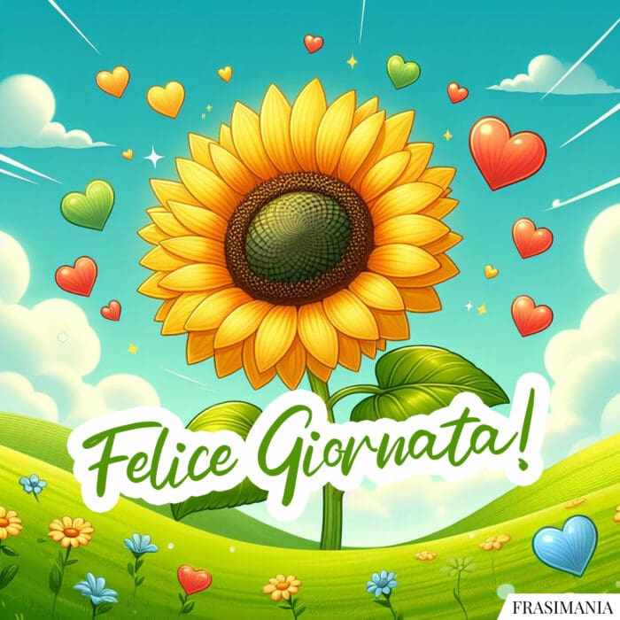 Buongiorno fiori giornata felice