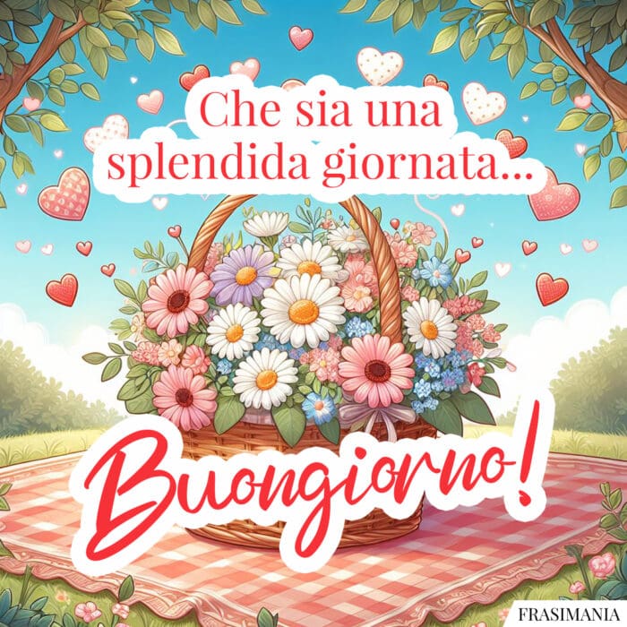 Buongiorno fiori splendida giornata