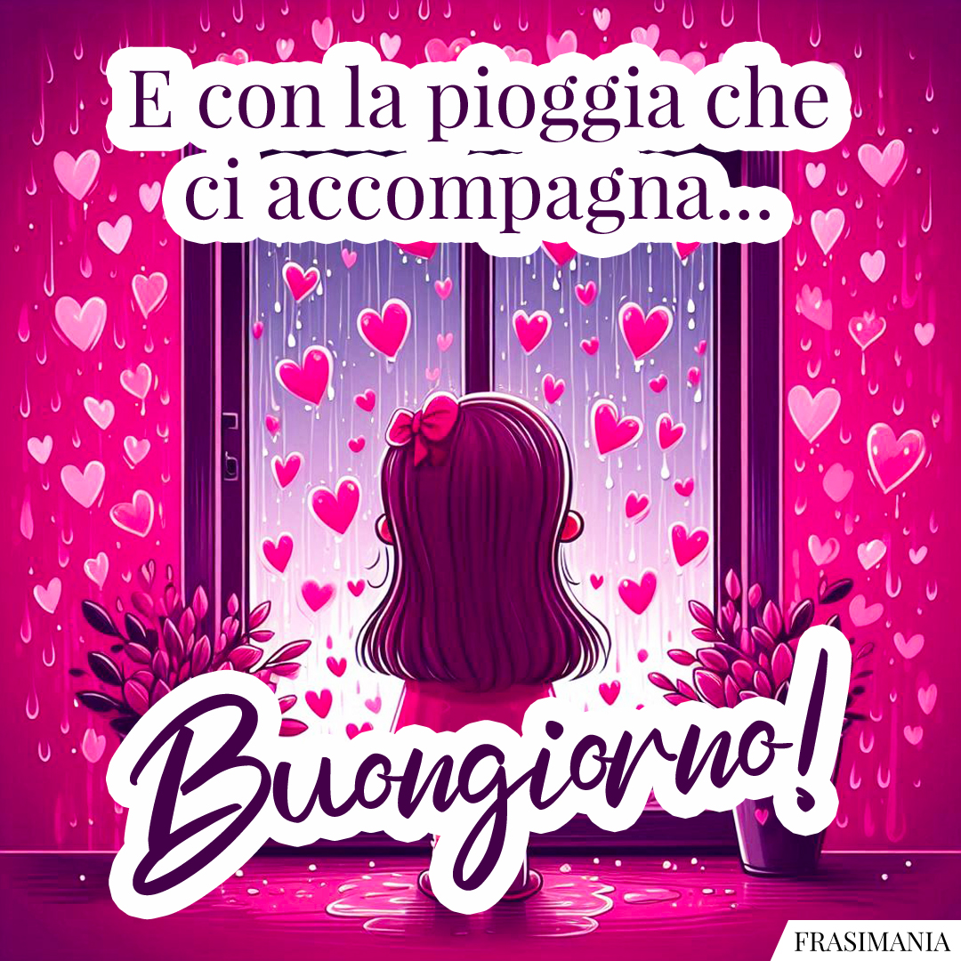 E con la pioggia che ci accompagna... Buongiorno!