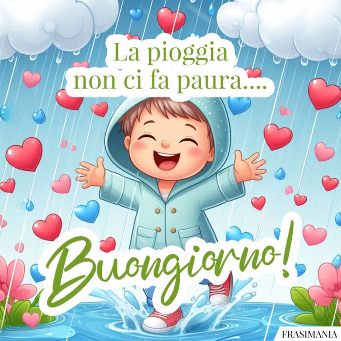 Buongiorno pioggia paura