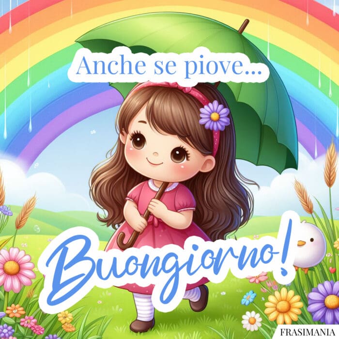 Buongiorno pioggia piove