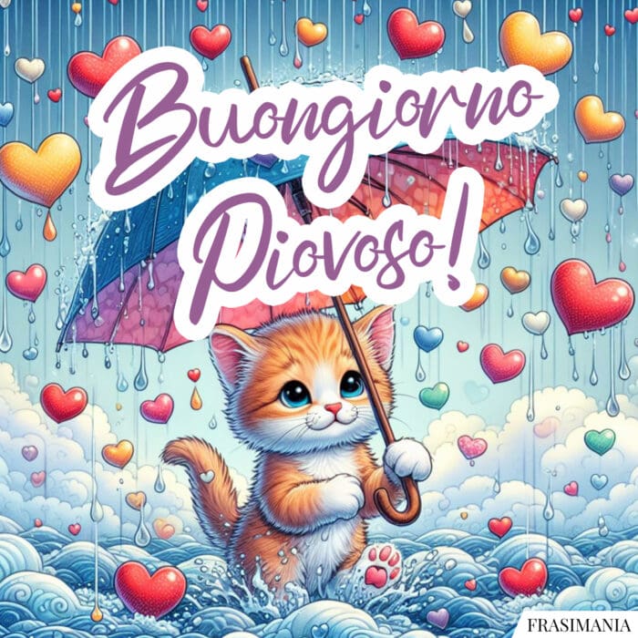 Buongiorno pioggia piovoso