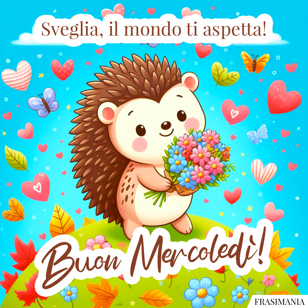 Sveglia, il mondo ti aspetta! Buon Mercoledì!