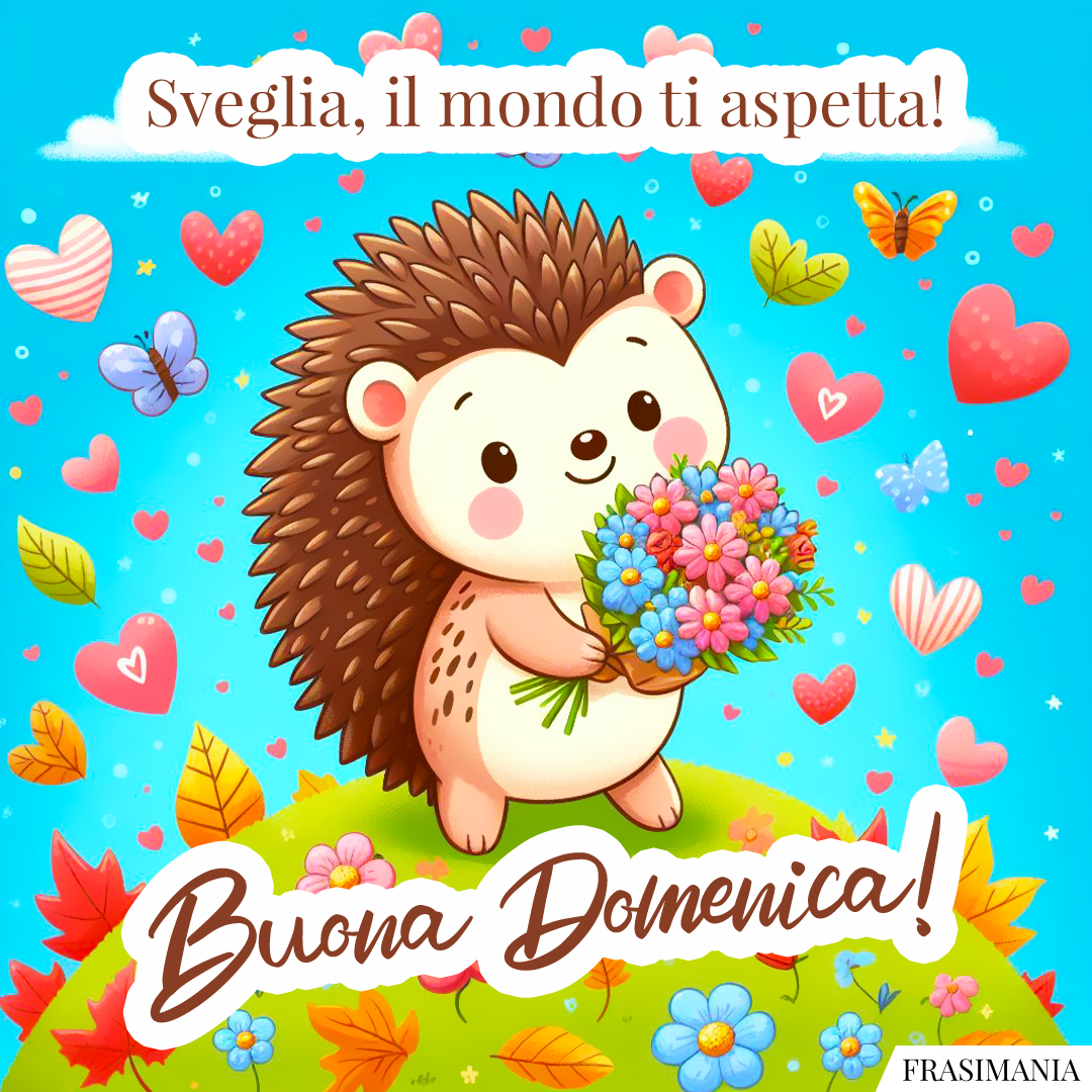 Sveglia, il mondo ti aspetta! Buon Domenica!