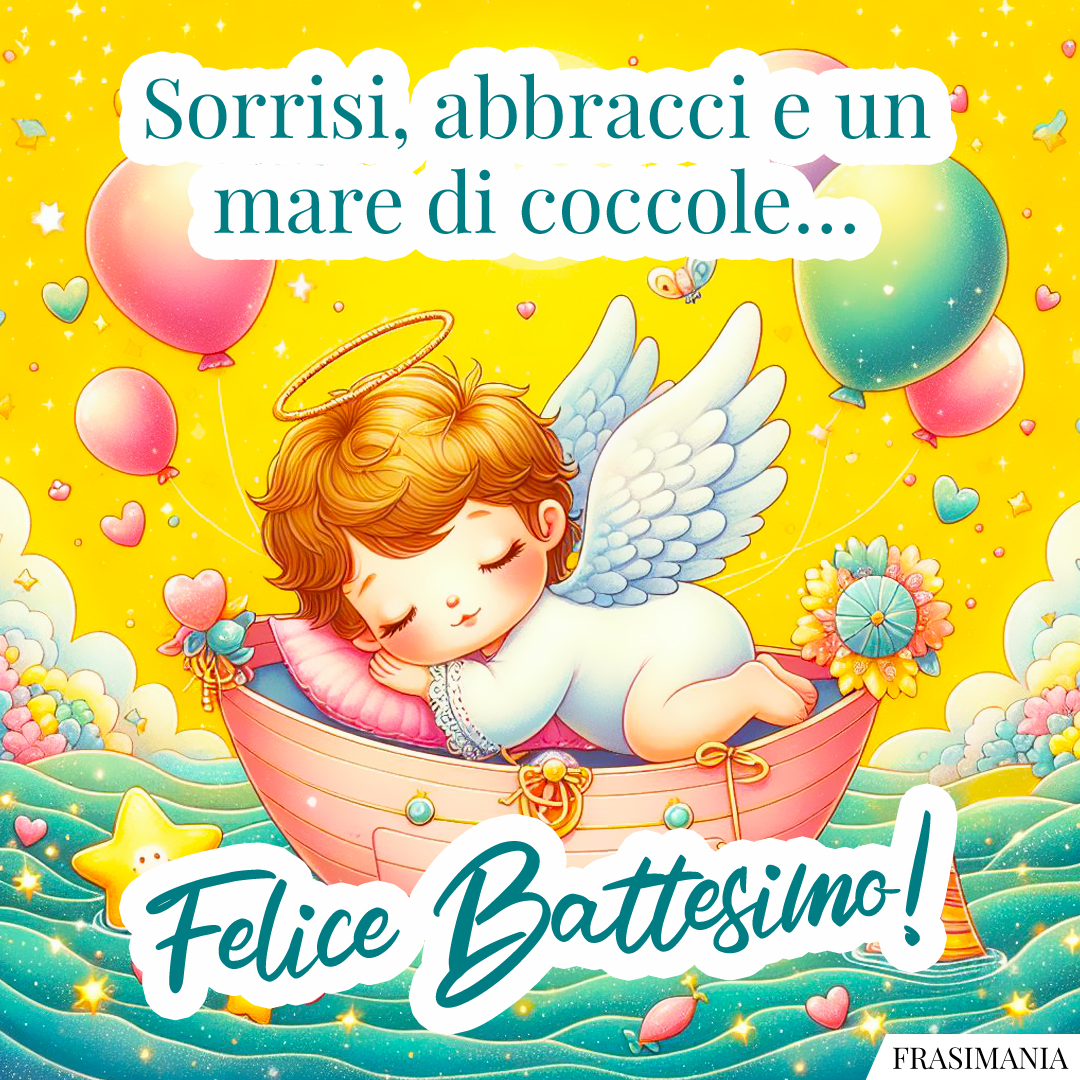 Sorrisi, abbracci e un mare di coccole… Felice Battesimo!