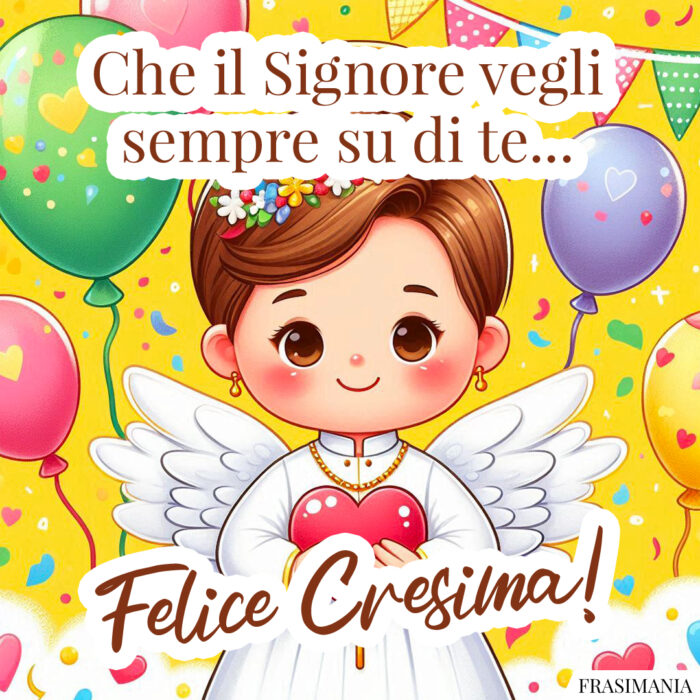 Che il Signore vegli sempre su di te… Felice Cresima!