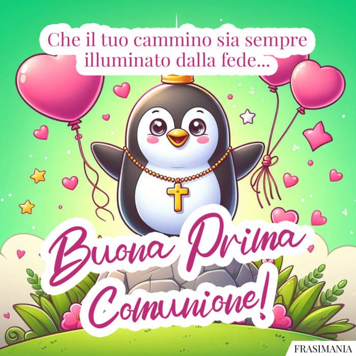 Che il tuo cammino sia sempre illuminato dalla fede… Buona Prima Comunione!