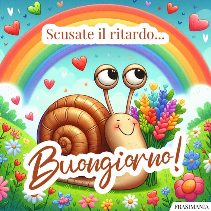 Scusate il ritardo... Buongiorno!