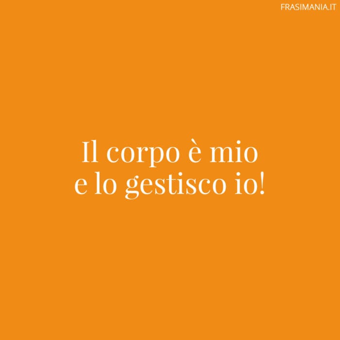 Slogan femministi corpo