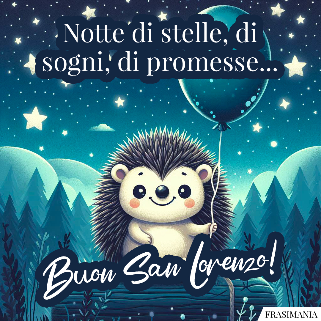 Notte di stelle, di sogni, di promesse... Buon San Lorenzo!