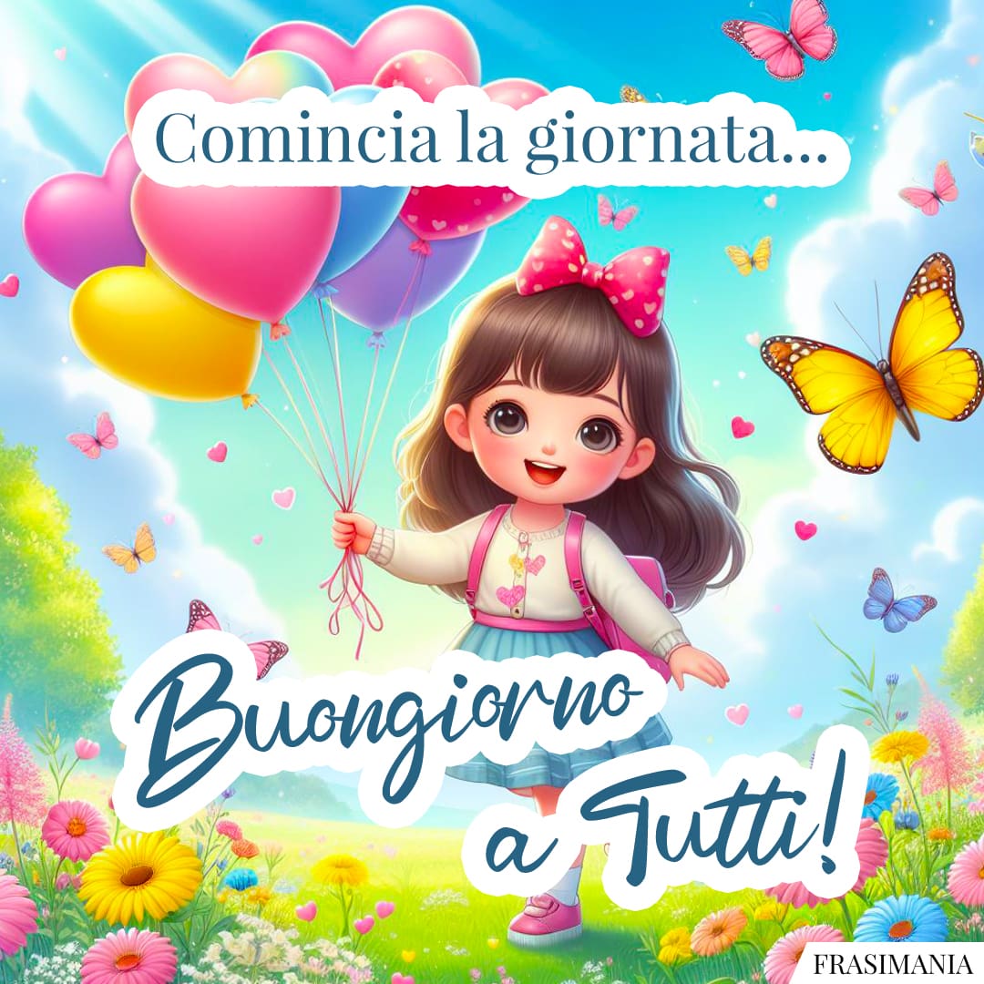Comincia la giornata... Buongiorno a Tutti!