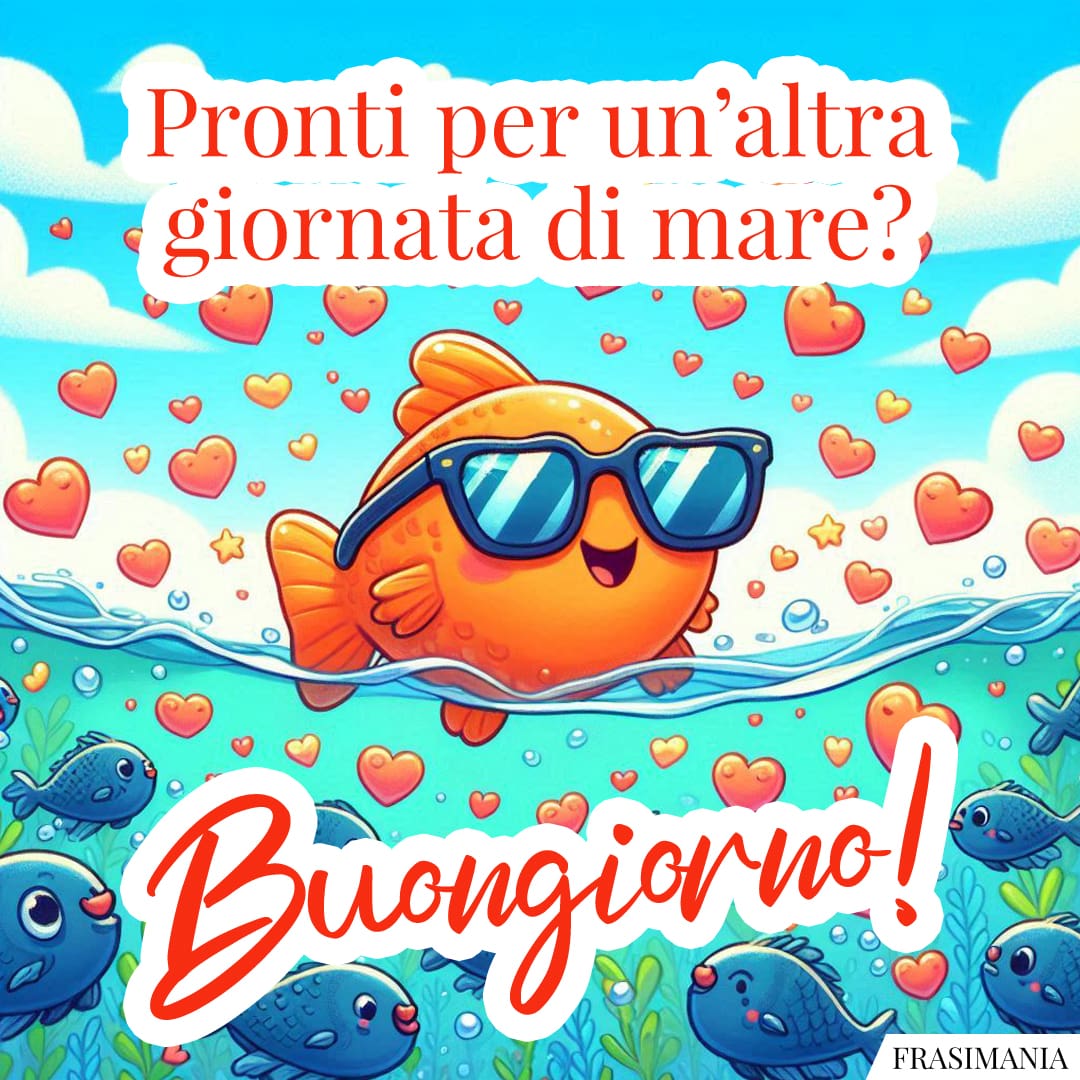 Pronti per un'altra giornata di mare? Buongiorno!