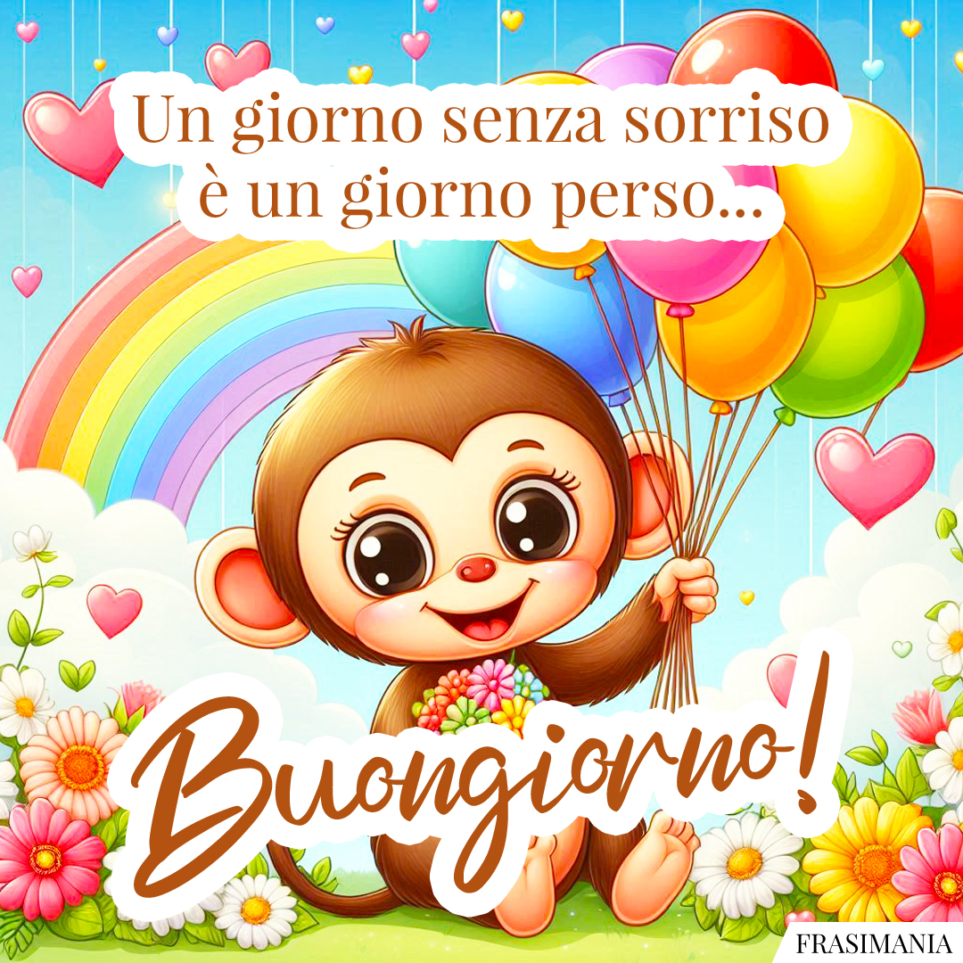 Un giorno senza sorriso è un giorno perso... Buongiorno!